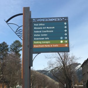 Missoula Pedestrian Sign