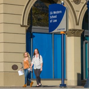 San Diego School of Law Downtown ID Sign