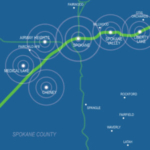 Spokane County Map
