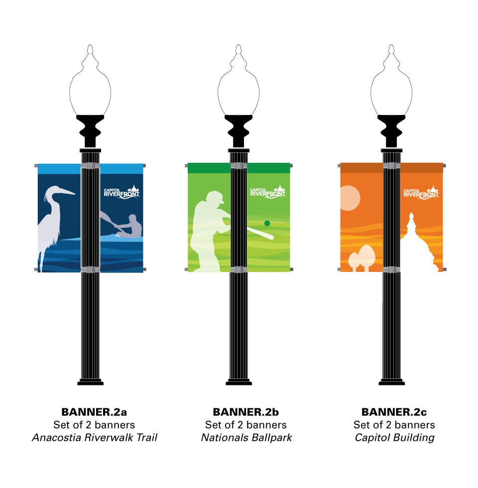 Capitol Riverfront Banner Design drawings