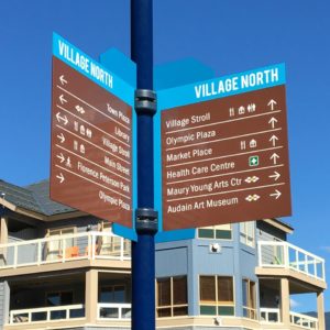 Whistler Pedestrian Sign