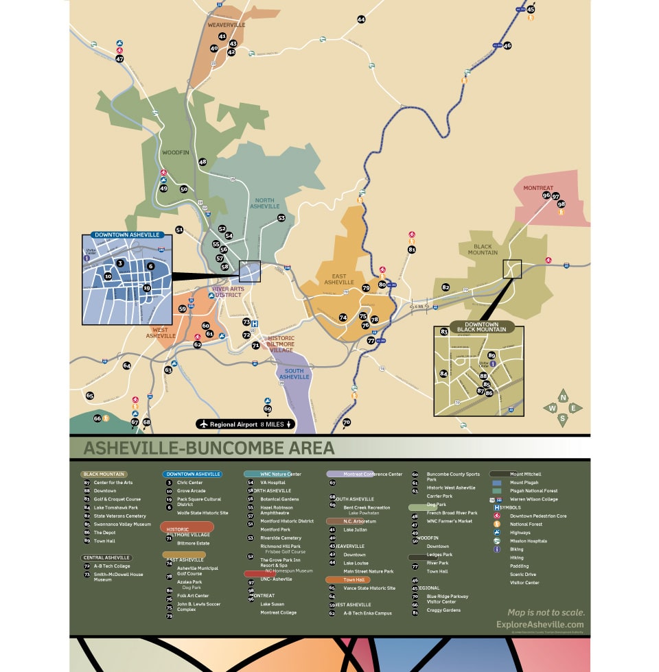 Asheville Regional Kiosk Map