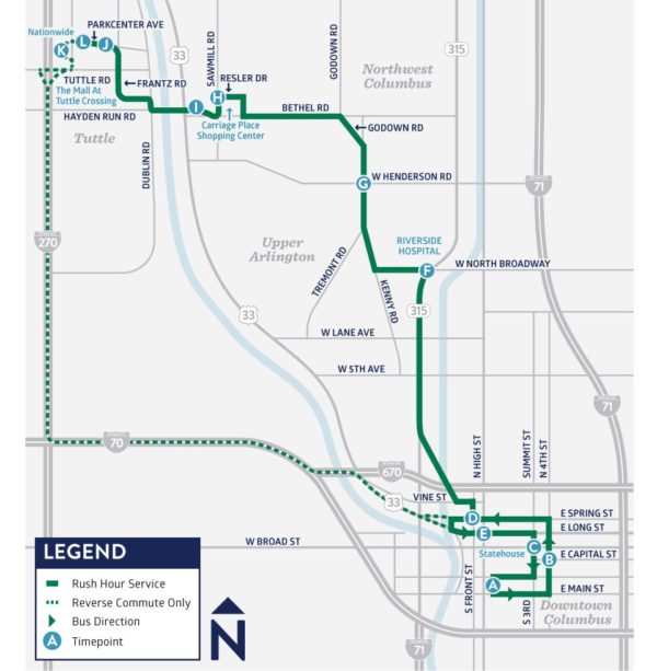 COTA Bus Route Maps | MERJE DESIGN