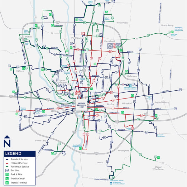 COTA Bus Route Maps | MERJE DESIGN