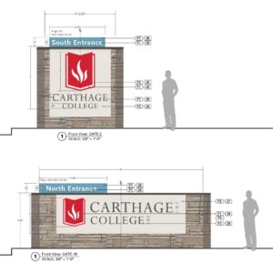 Carthage College Gateway Drawing