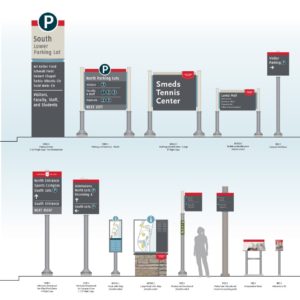 Carthage College Sign Menu Drawing