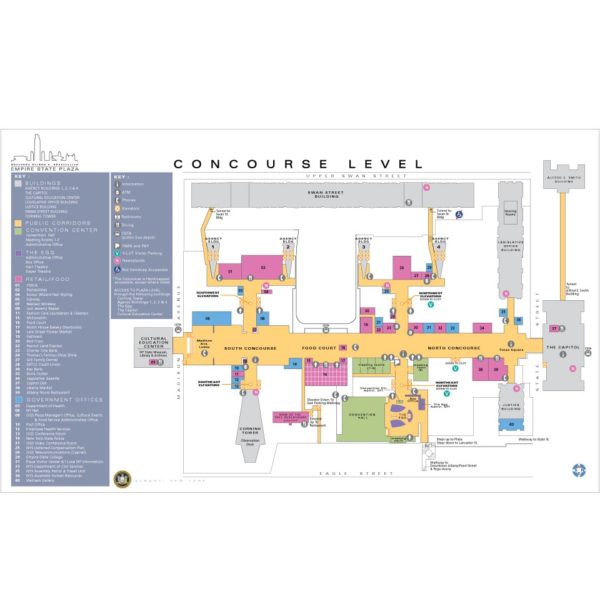 Empire State Plaza Maps | MERJE DESIGN