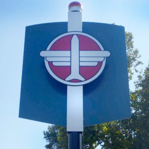 Fayetteville Airport Sign Back Detail