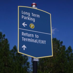 Fayetteville Airport Vehicular Sign
