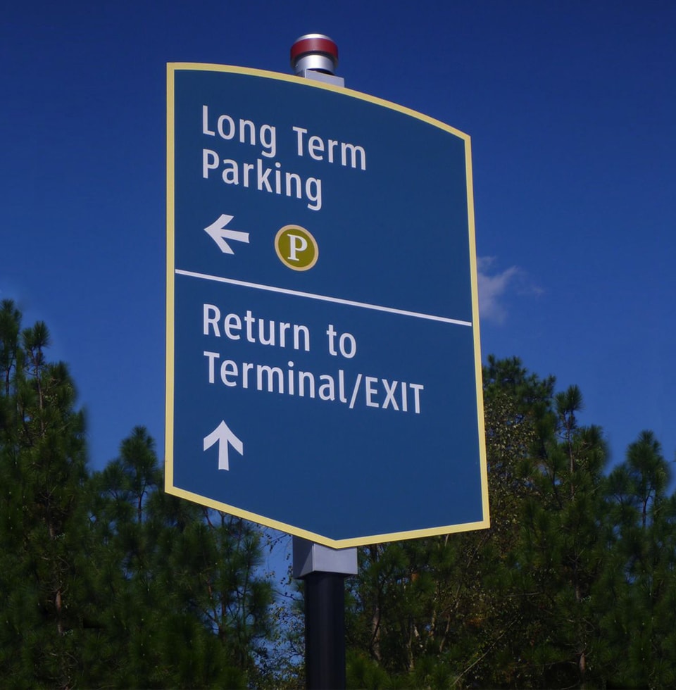 Fayetteville Airport Vehicular Sign