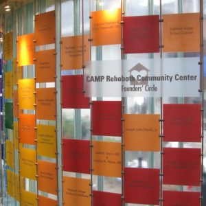 Camp Rehoboth Donor Wall