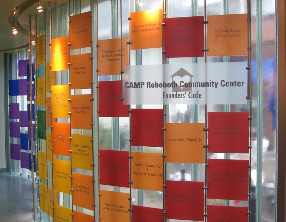 Camp Rehoboth Donor Wall