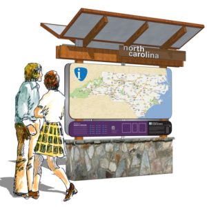 Yadkin Valley Orientation Map Kiosk