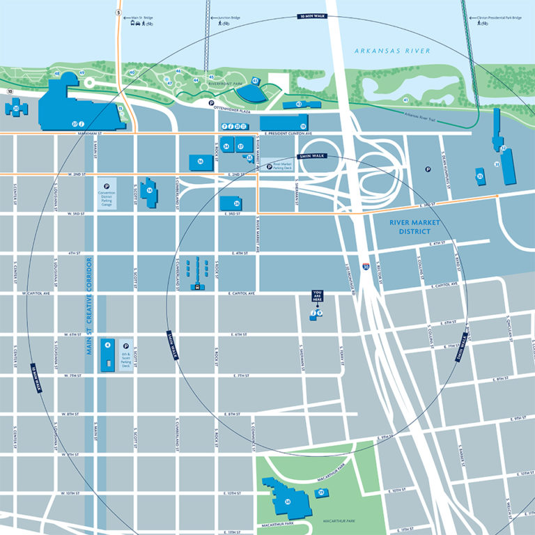 Little Rock Maps | MERJE DESIGN