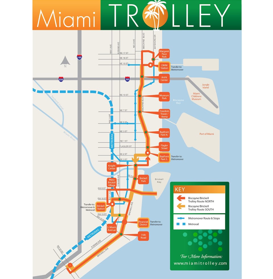miami trolley map | merje design