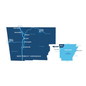 Northwest Arkansas Regional Map