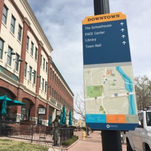 Parker, CO Pedestrian Sign and Orientation Map