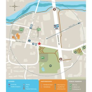 Parker Kiosk Map Close-Up