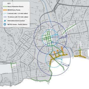 Santa Cruz Pedestrian Map