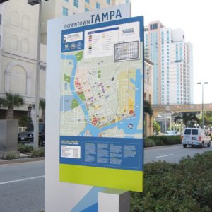 Downtown Tampa Kiosk Orientation Map