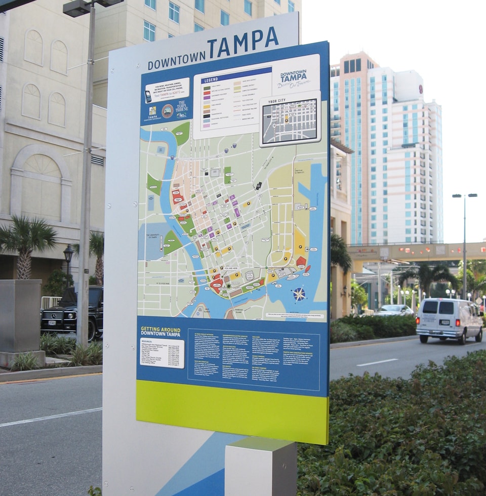 Downtown Tampa Kiosk Orientation Map