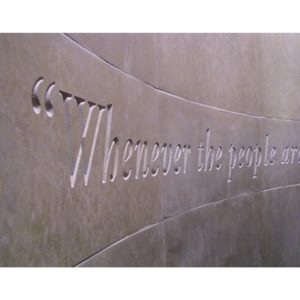 Virginia State Capitol Letter Engraving