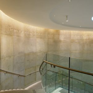 Virginia State Capitol Letter Engraving Staircase
