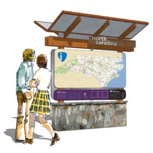 Yadkin Valley Orientation Map Kiosk