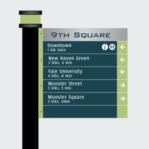 New Haven Pedestrian Sign Schematic
