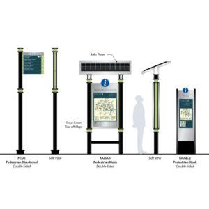 New Haven Pedestrian Signs Schematic Drawing